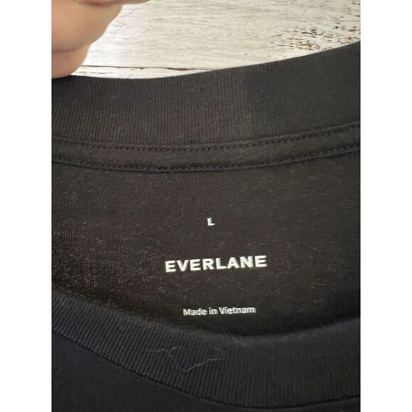 Everlane Long Weekend Tank T Shirt Dress Size L Black NWOT - Picture 5 of 13